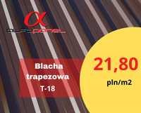 Blacha trapezowa T-18 w kolorze brąz blachy trapezowe Bojanowo