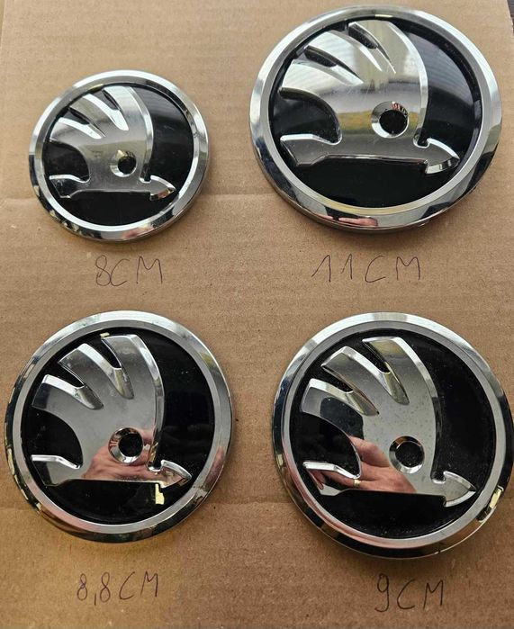 Oryginalny znaczek Skoda octavia superb fabia ye 88mm 80mm 90mm 1100mm