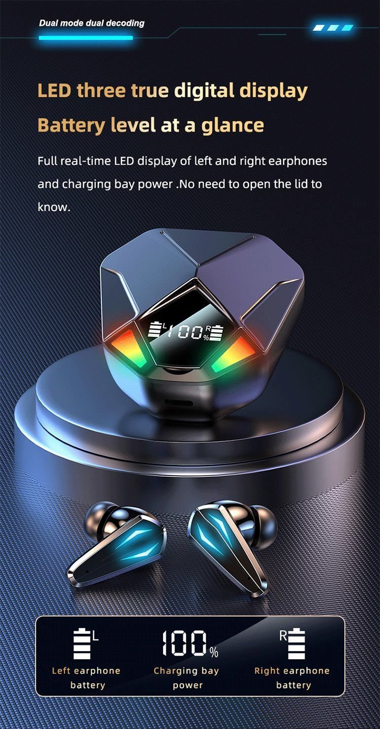 Auricular Gamer Wireless 5.1 X6 com Áudio Surround Imersivo
