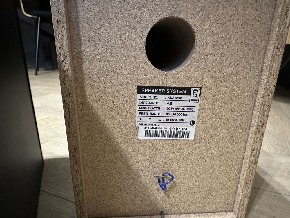 Subwoofer LG XDS123W +2x LG XDS123V