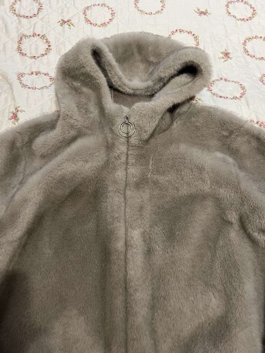 Шуба норкова блакитна