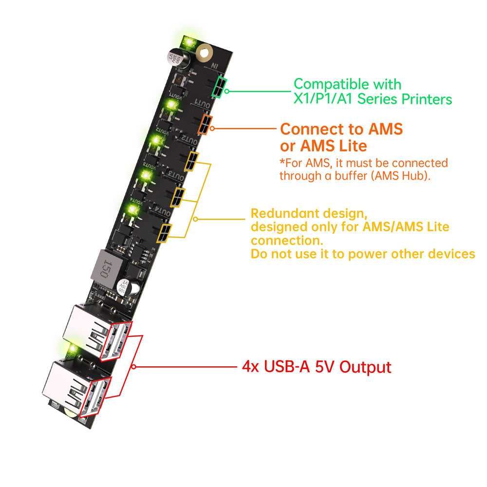 BIGTREETECH Panda Branch USB/AMS для Bambu Lab P1/X1/A1