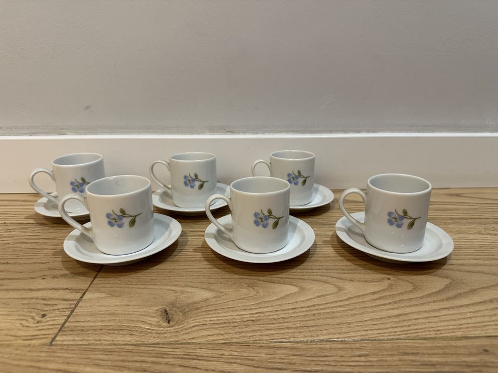 6 filizanek espresso wawel made in poland