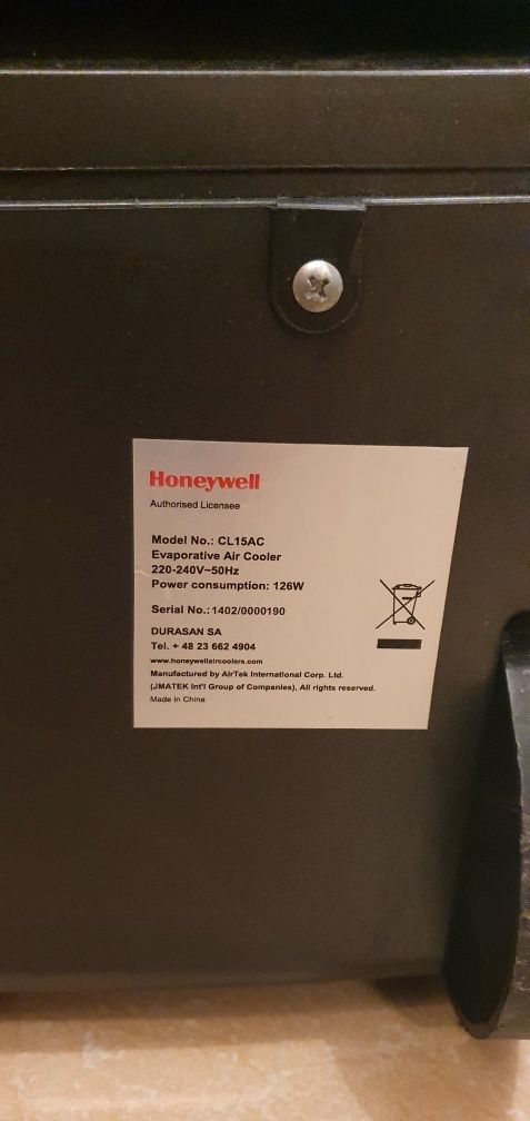 honeywell klimatyzator CLl5AC