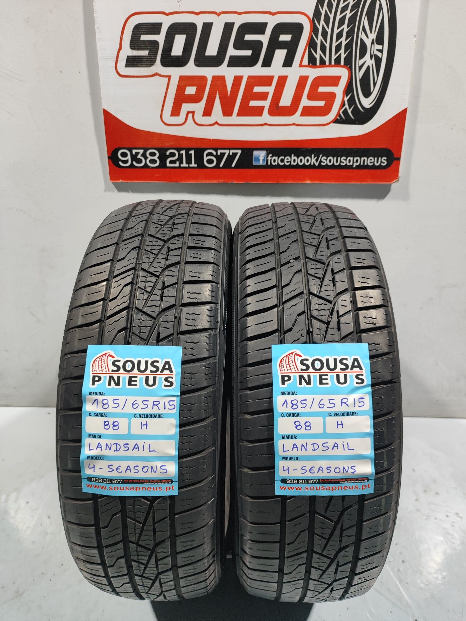 2 pneus semi novos 185-65R15 - Oferta dos Portes