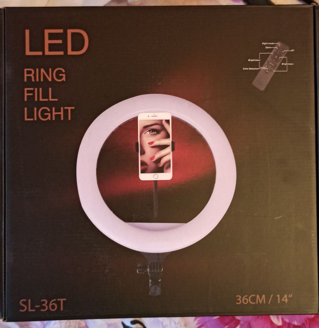 Лампа кольцо универсальная  26, 46, и 54 см с пультом и штативом 2.1 м