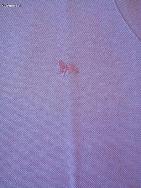 Polos algodão cor rosa tamanhos M - Bom estado