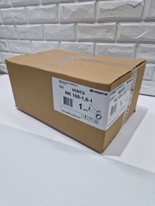 Нагреватель канальный, электрокалорифер Вентс НК 100-1,8