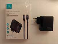 Ładowarka USAMS 2xUSB-C+ 2xUSB T44 100W jak Baseus 4 porty 4 Usb hlepo