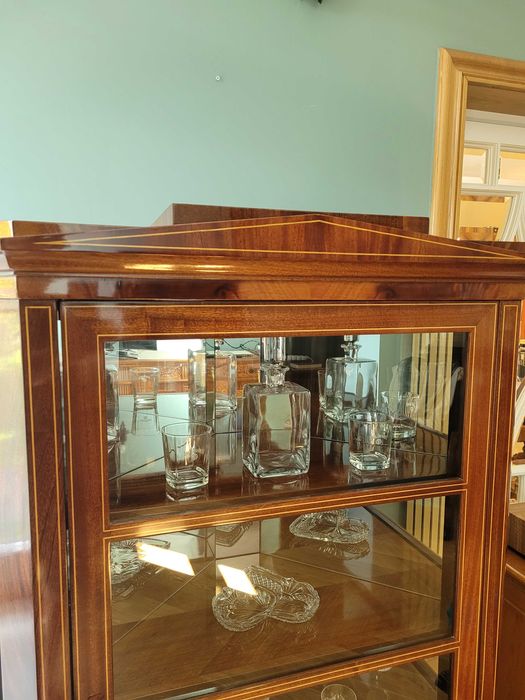 Serwantka narożna/witryna Biedermeier Henryków