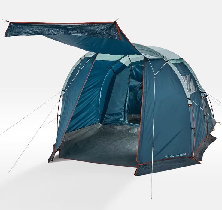 Tenda de Campismo Quechua Arpenaz 4.1 – 4 Pessoas (1 Quarto + Espaço d