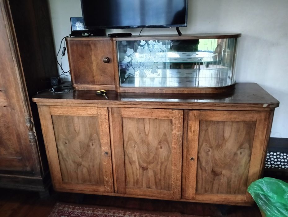 Szafa komoda  PRL lite drewno