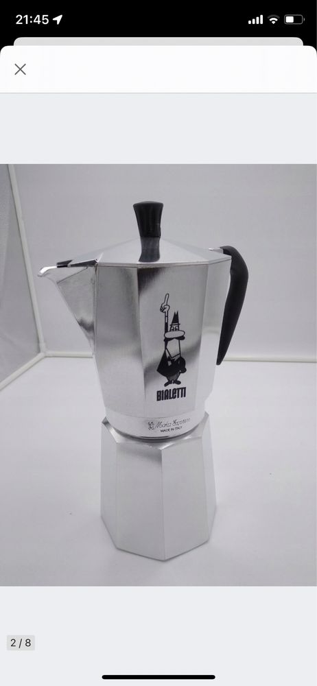 Bialetti Moka Express kawiarka srebrna 800 ml