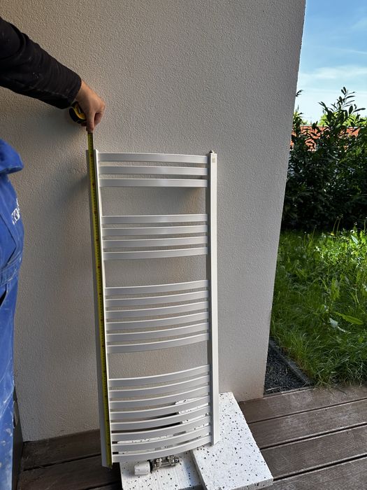 Grzejnik Drabinka Łazienkowa 2 szt. Terma Dexter 1220x500 termostat