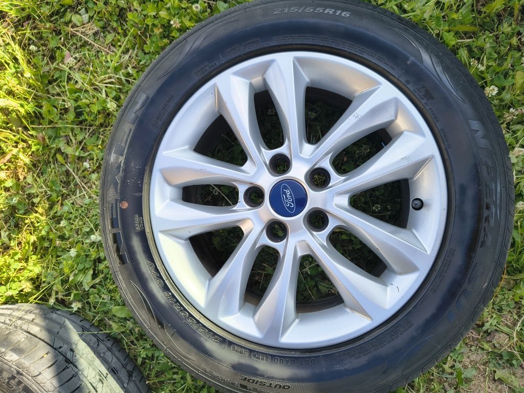 Felgi aluminiowe 5x108 16" FORD 63.3 z oponami letnimi NEXEN NFERA SU1