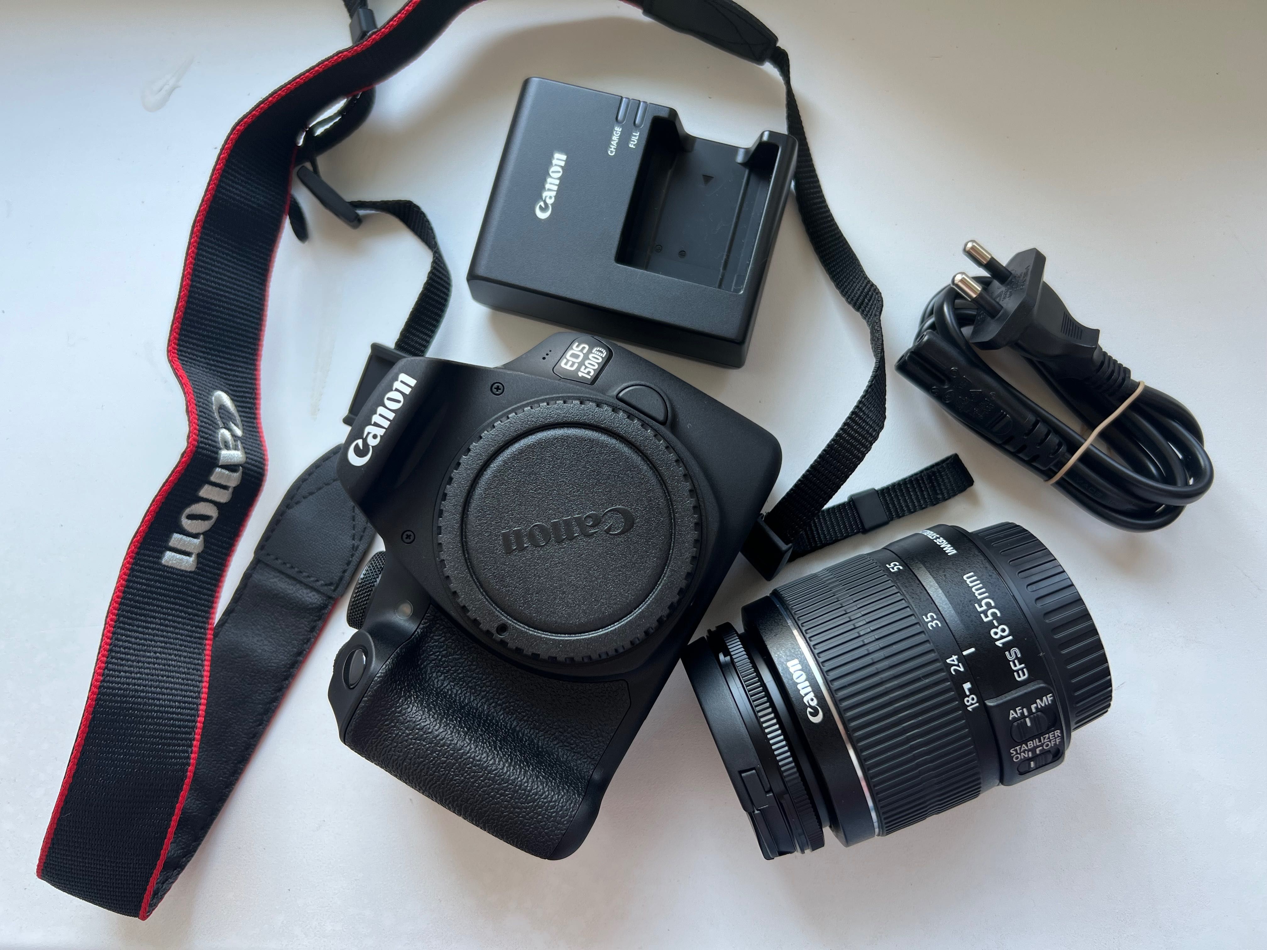 Camera Canon 1500d +  объектив EFS 18-55 mm