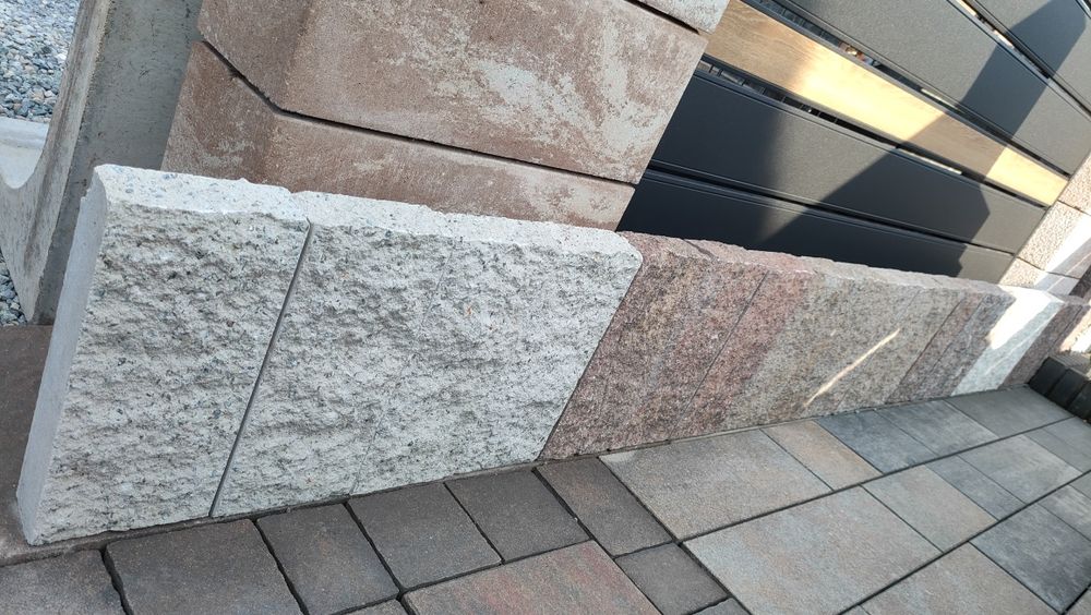 Palisada łupana Palisady łupane krawężnik brukarstwo obrzeże obrzeża