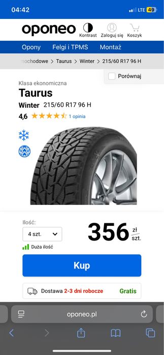 Opony 215/60/17 nowe opony bardzo dobre ceny