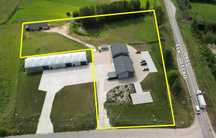 Nowoczesne biuro 200 m2, hala 200 m², magazyn 70m2 + teren – DK65
