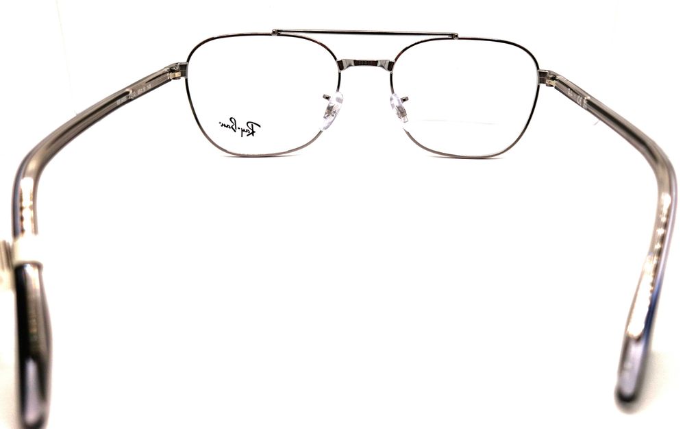 Okulary korekcyjne Ray-Ban RB 6485 Srebrne z podwójnym mostkiem Unisex