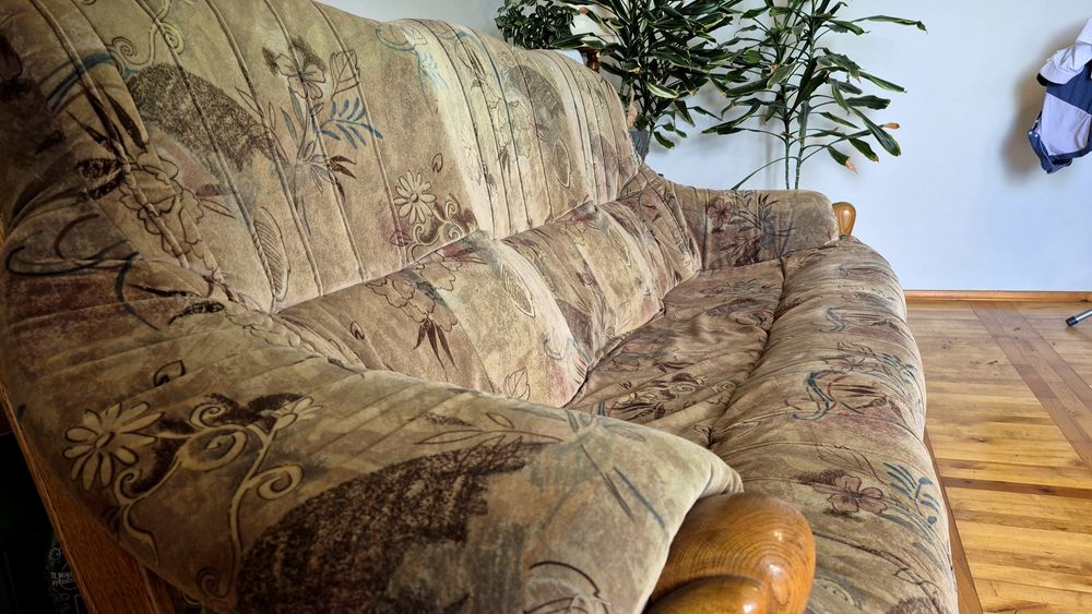 Sofa 3 osobowa dębowa