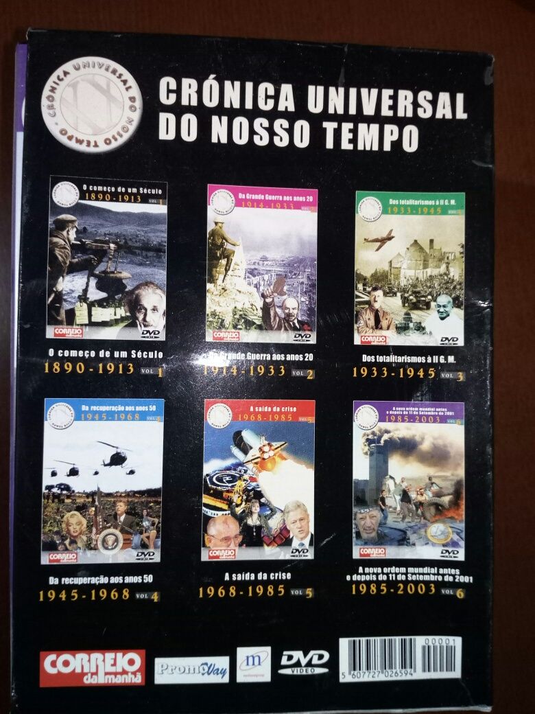 Dvd's Crônica Universal do nosso tempo