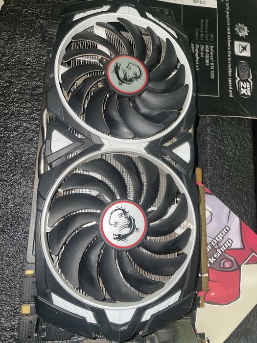 Видеокарта gtx 1070 8gb armor