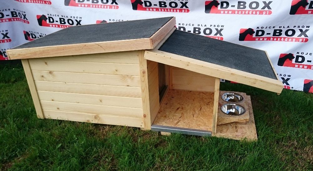 Buda Dla Psa z Przedsionkiem XXL ,MISKI,GRATISY 1