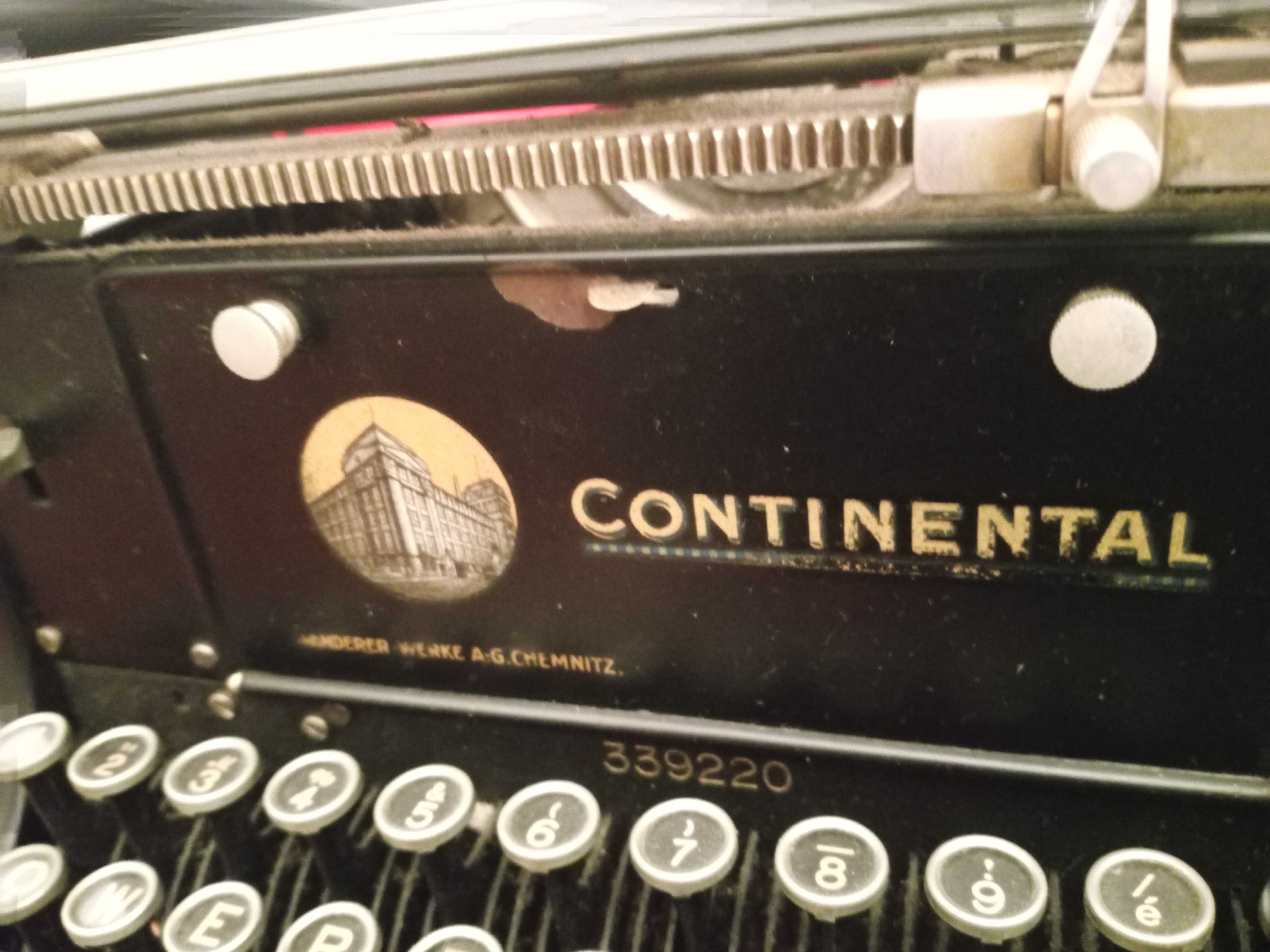 Maquina de escrever Continental antiga