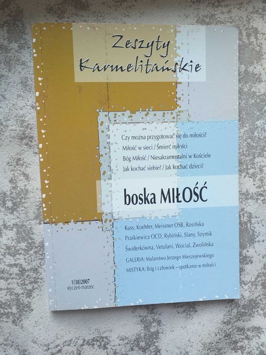 Zeszyty Karmelitańskie, Boska miłość, Workowska, Arendt