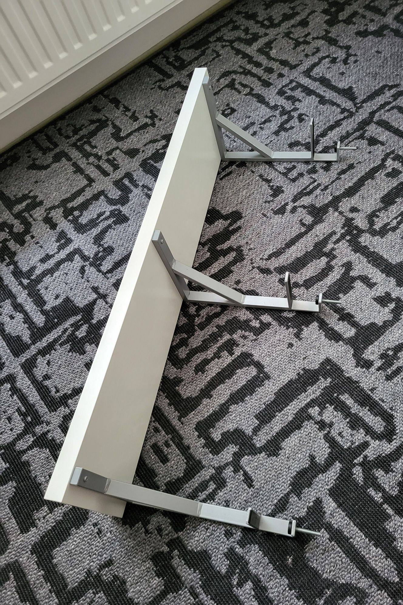 IKEA półka na biurko Ekby Jarpen + wsporniki Ekby Tore
