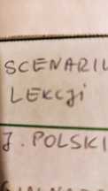 Scenariusze lekcji języka polskiego
