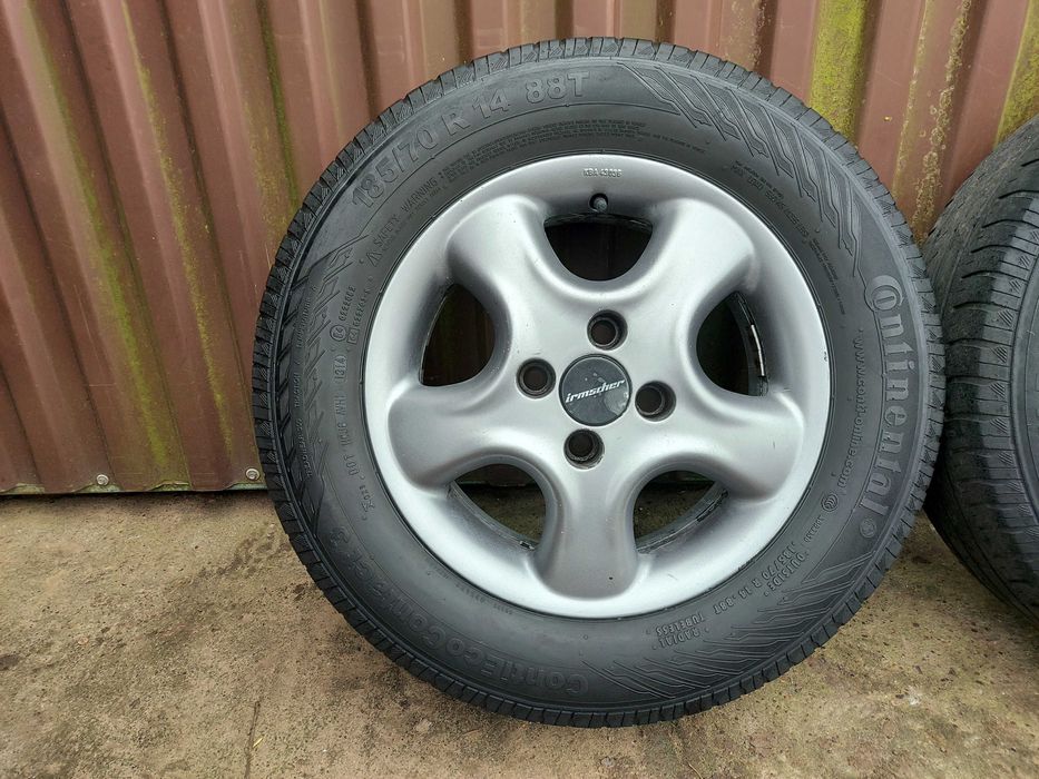 Alufelgi 5.5x14 ET49 Opel 4x100 koła letnie Irmscher KBA43036 4szt