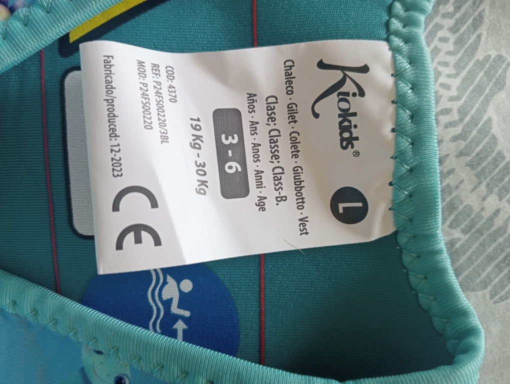Colete bebé praia/piscina