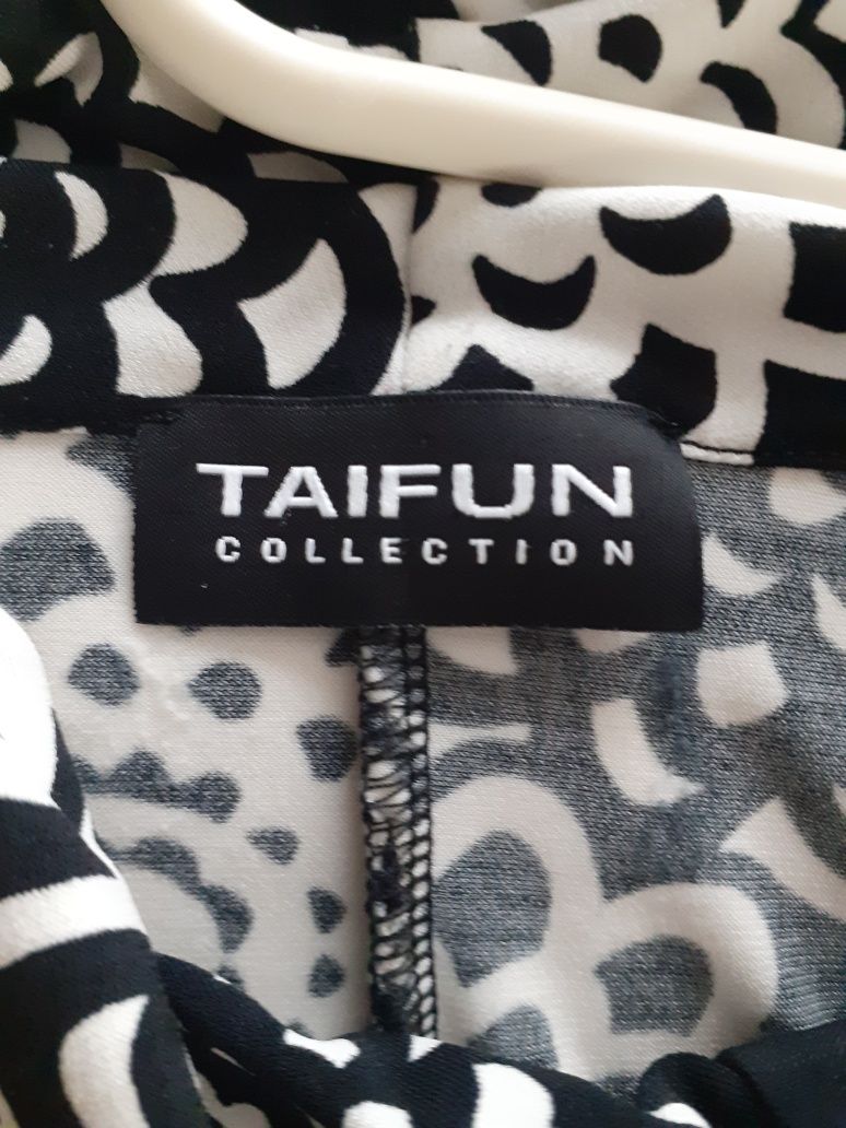 Biało-czarna sukienka. Taifun Collection. Rozmiar M