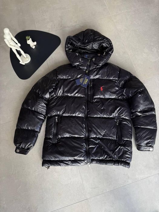 Куртка Polo Ralph Lauren Black матова оригинал мужская пуховик чорная