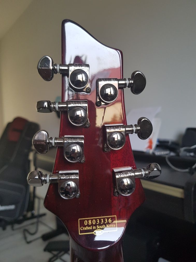 Schecter hellraiser c7 fr black cherry