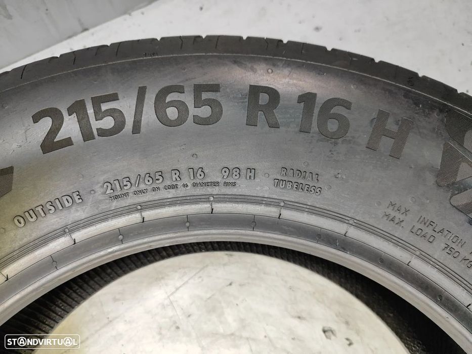 2 pneus semi novos 215-65r16 continental - oferta da entrega 90 euros