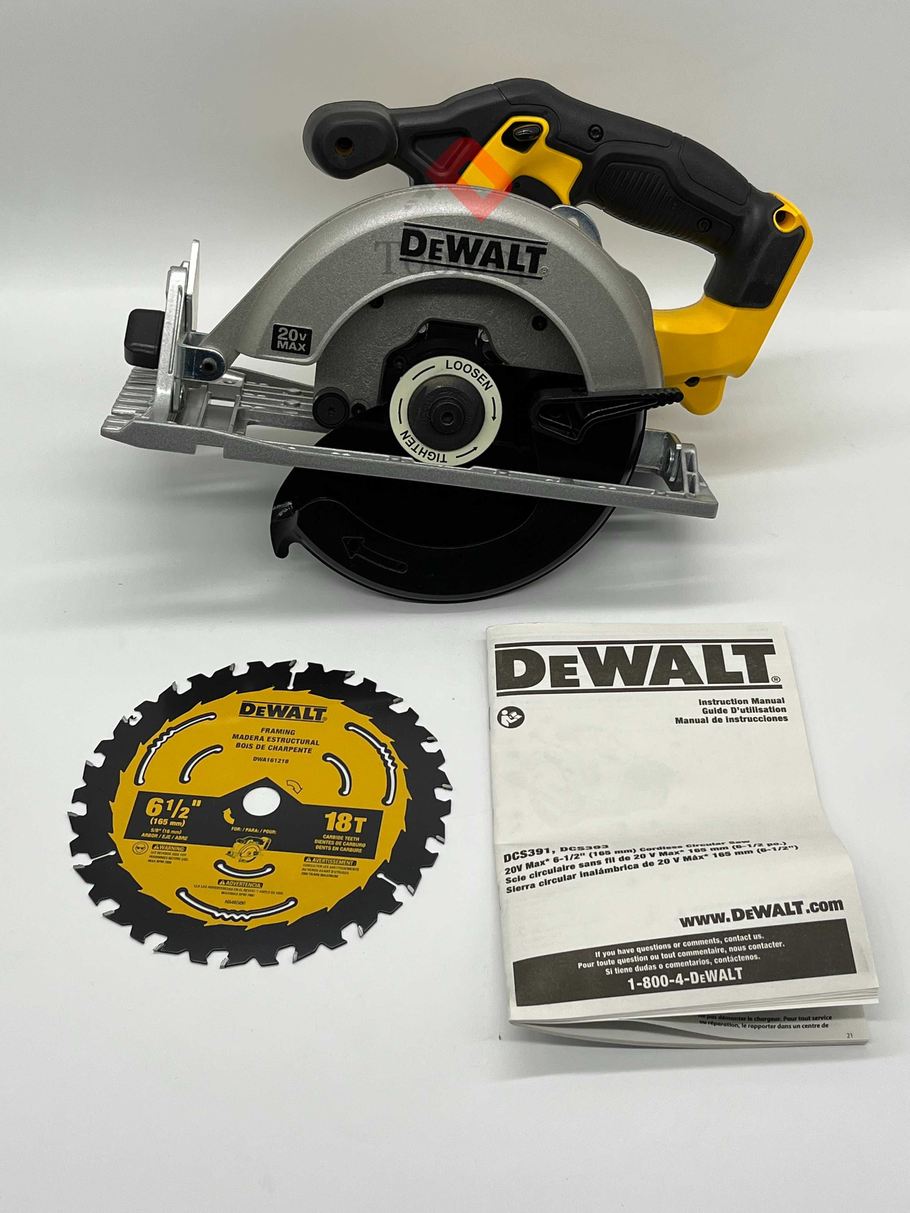 Аккумуляторная циркулярная пила DEWALT DCS391B 20V MAX
