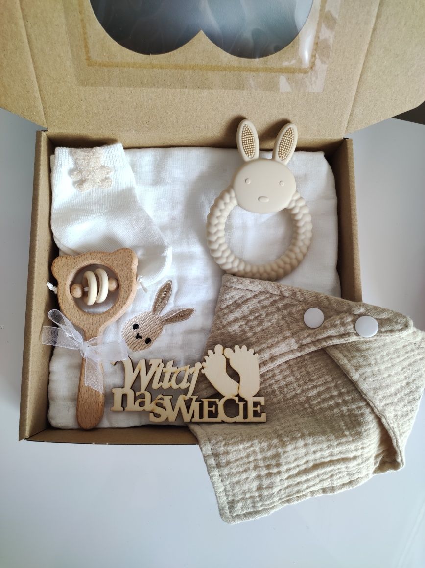 Zestaw Prezentowy baby shower narodziny chrzest prezent baby box