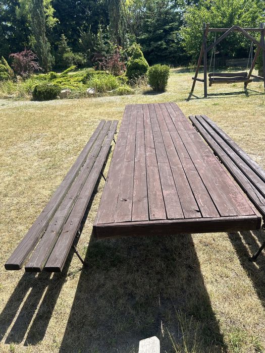 Lawki ze stolem ogrodowe