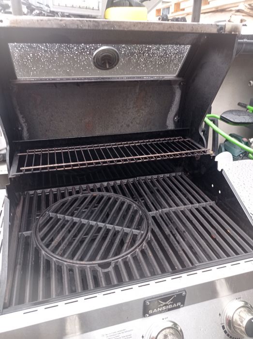 Grill gazowy duży nierdzewny