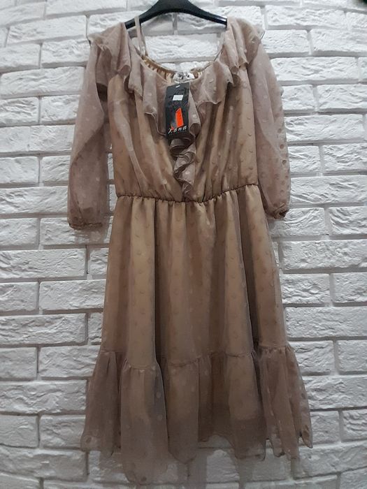 Sukienka w kropki koronkowa S/M