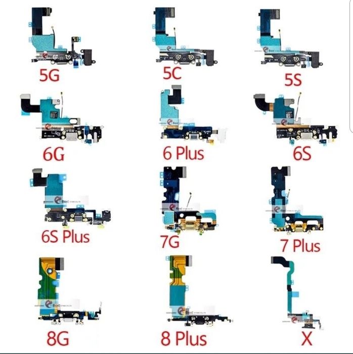 Flex conector de carga iphone todos modelos dock