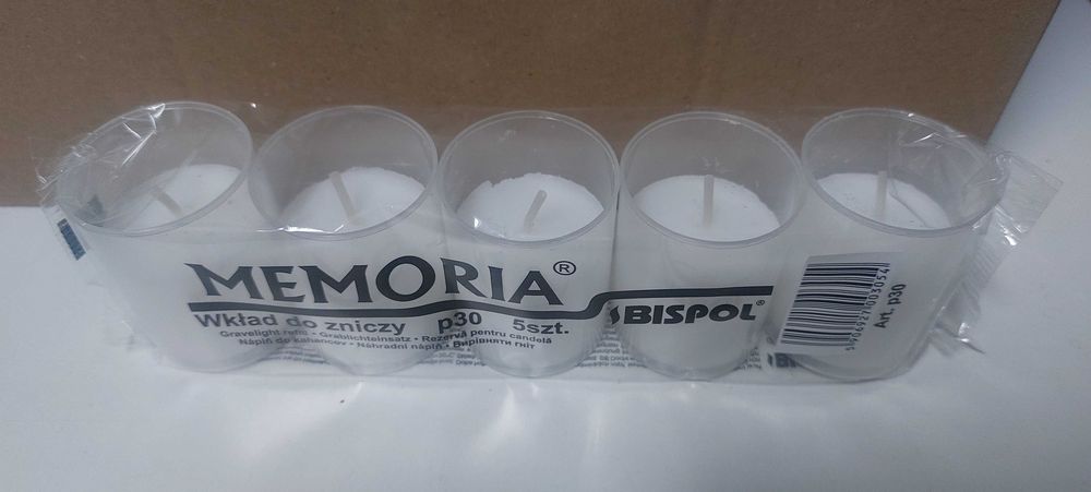 Velas litúrgicas brancas (Círios) - pack 5 unidades