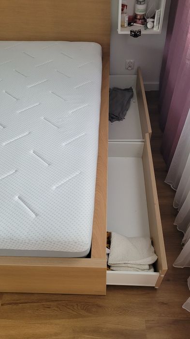 Łóżko 160x200 Ikea Malm szuflady TRANSPORT