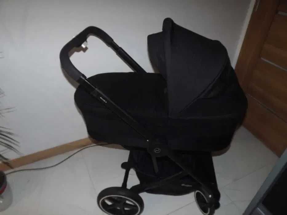Cybex Balios Deep Black 3w1 +Baza Cudowny stan Baza cybex m
