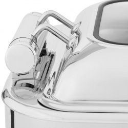 Podgrzewacz do potraw - GN 2/3 - Royal Catering - 5,3 l - okienko