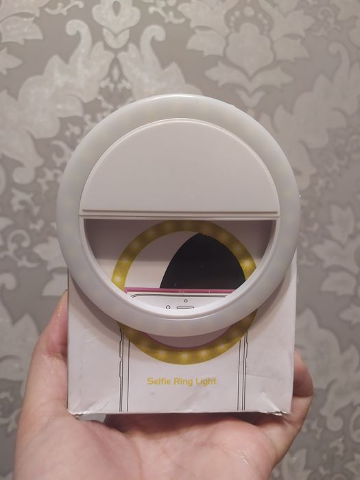 Кільцева лампа кліпса прищіпка міні додаткове світло фото