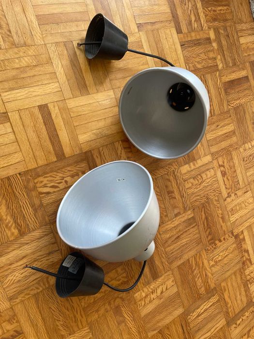 candeeiros aluminio - abajour vintage